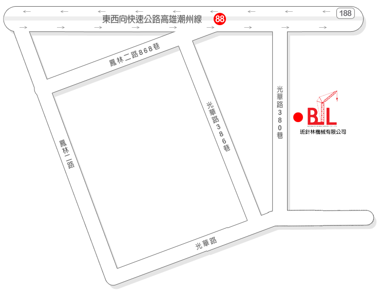 班針林機械有限公司-位置